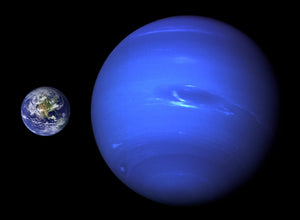 Neptune, Earth size comparison