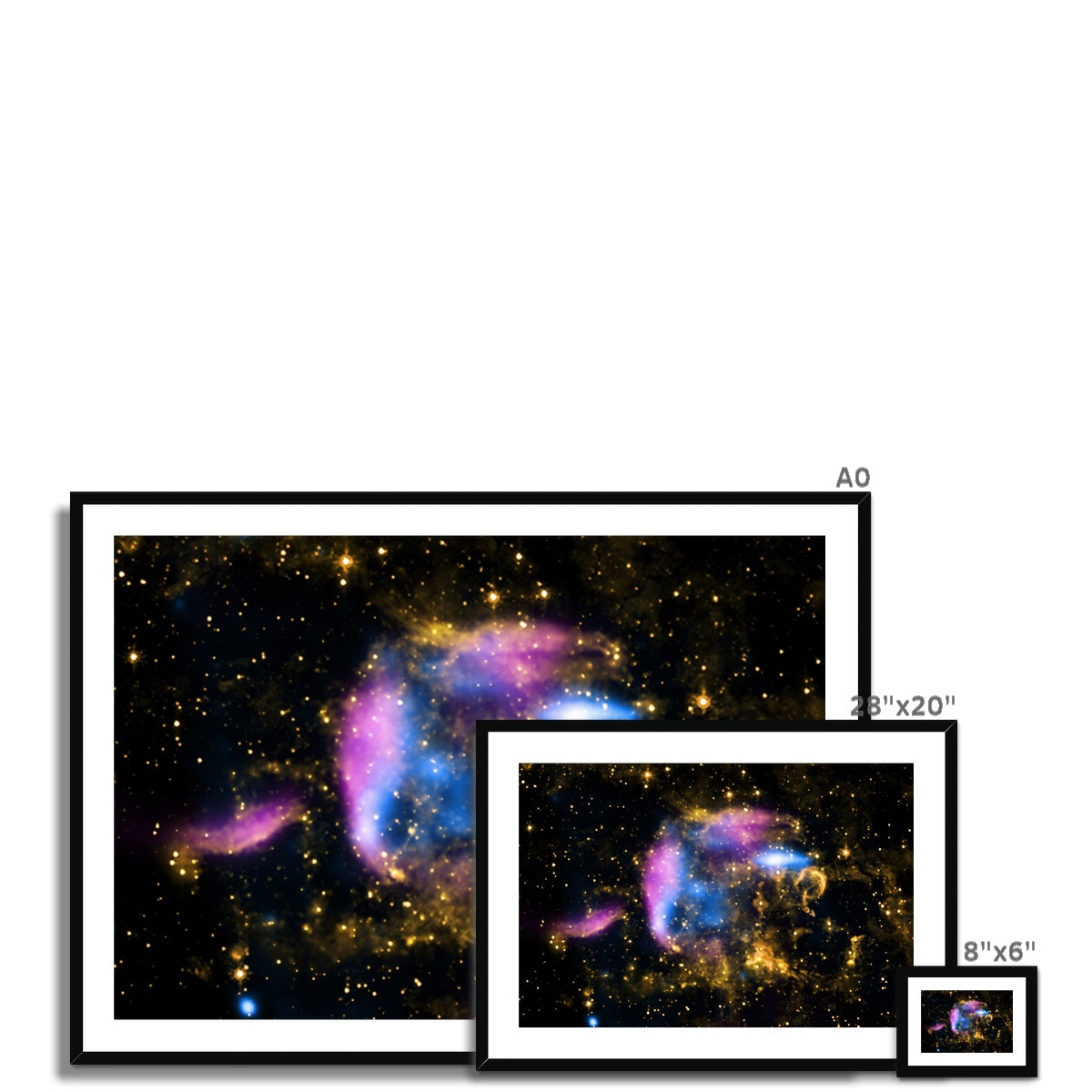 Supernova Debris Framed & Mounted Print