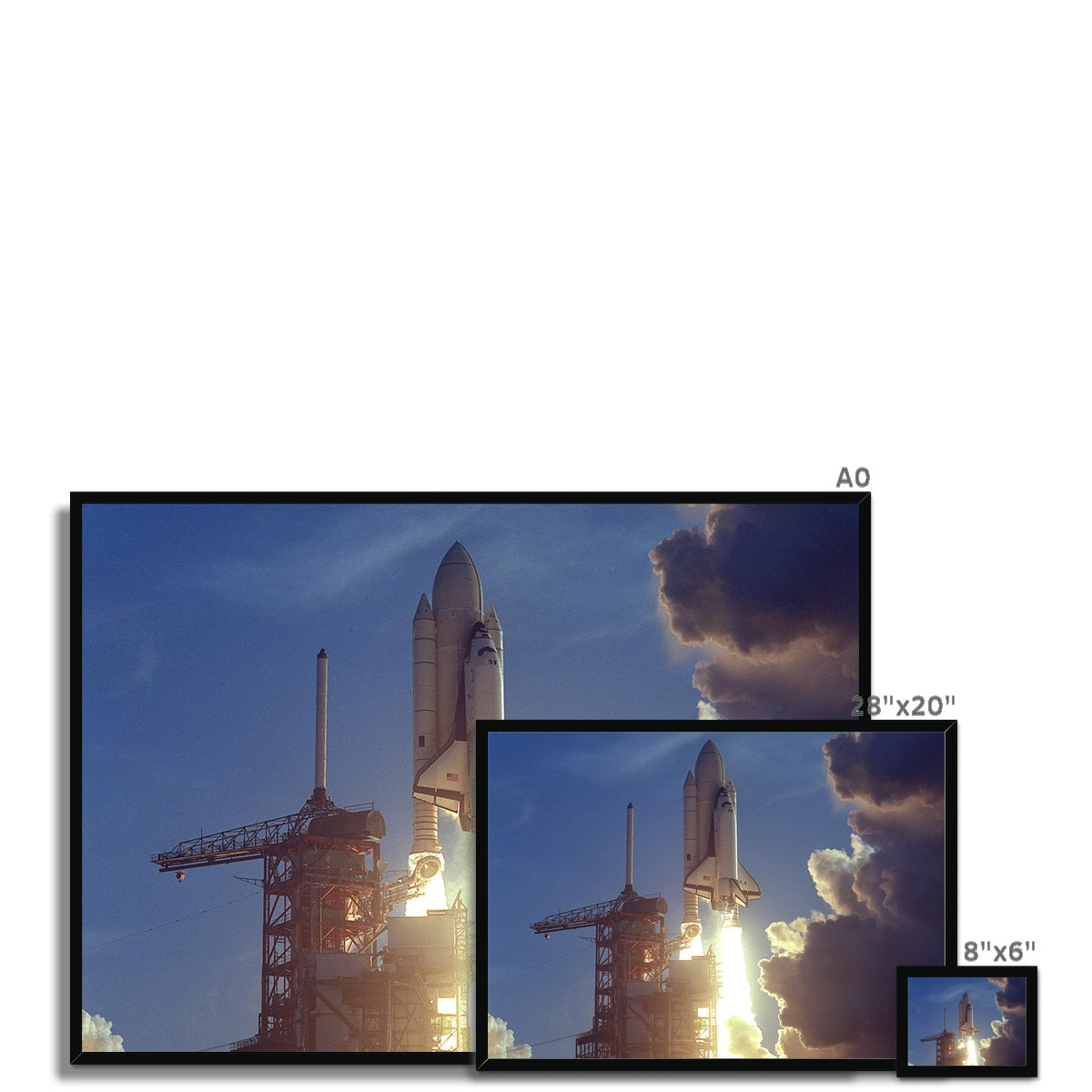 The STS Launch NASA Framed Print