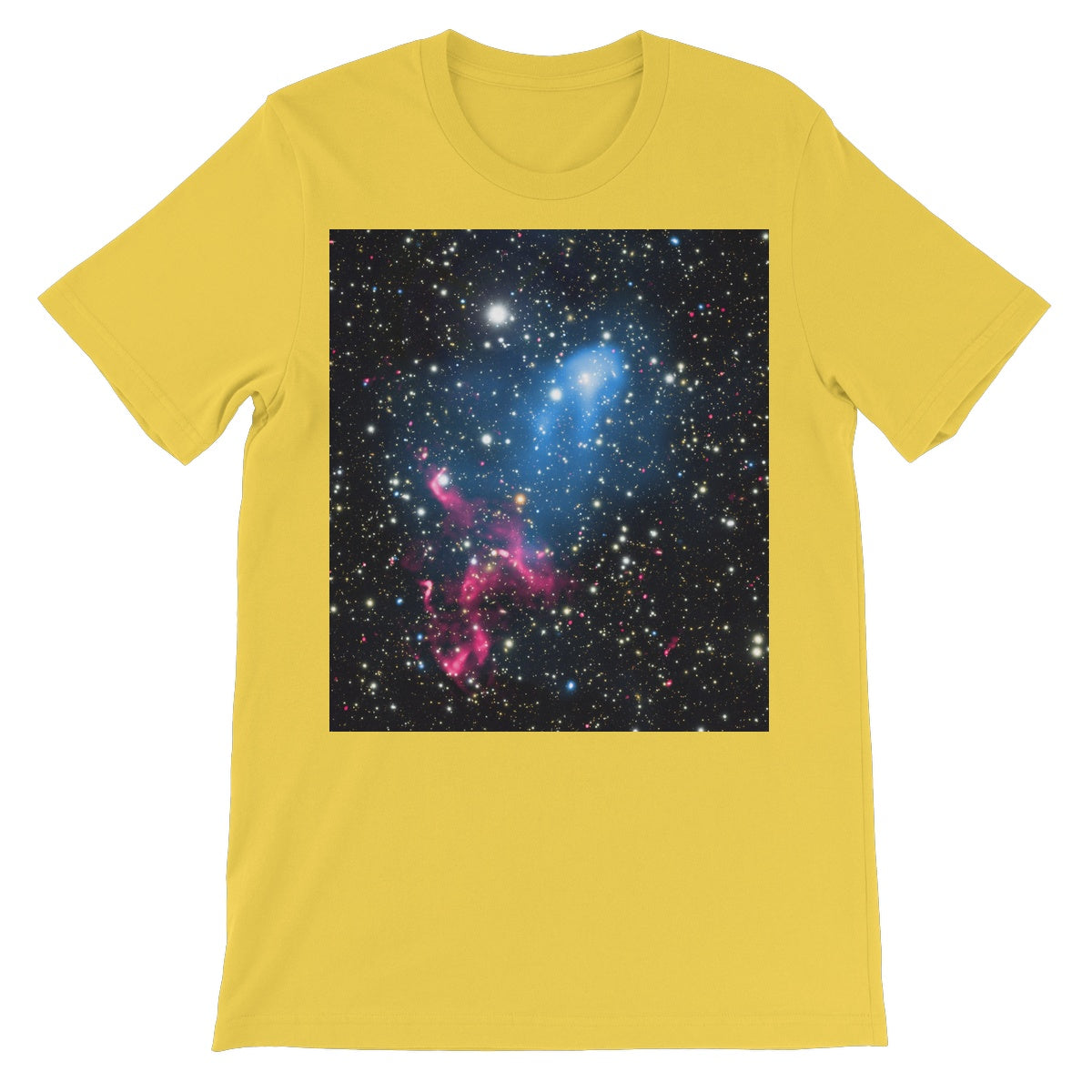 The Galaxy Collision Unisex Short Sleeve T-Shirt