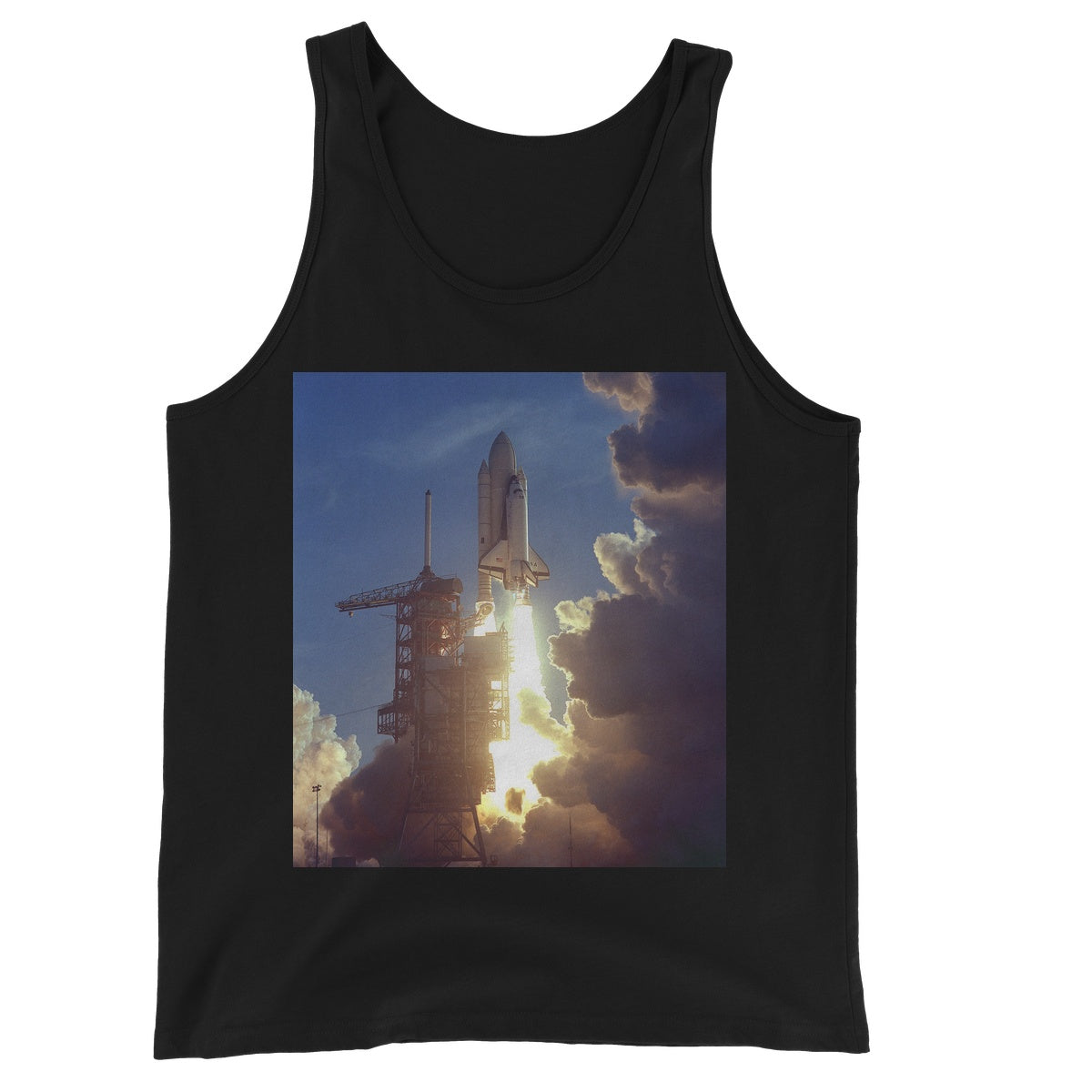 La camiseta sin mangas unisex de la NASA del lanzamiento de STS