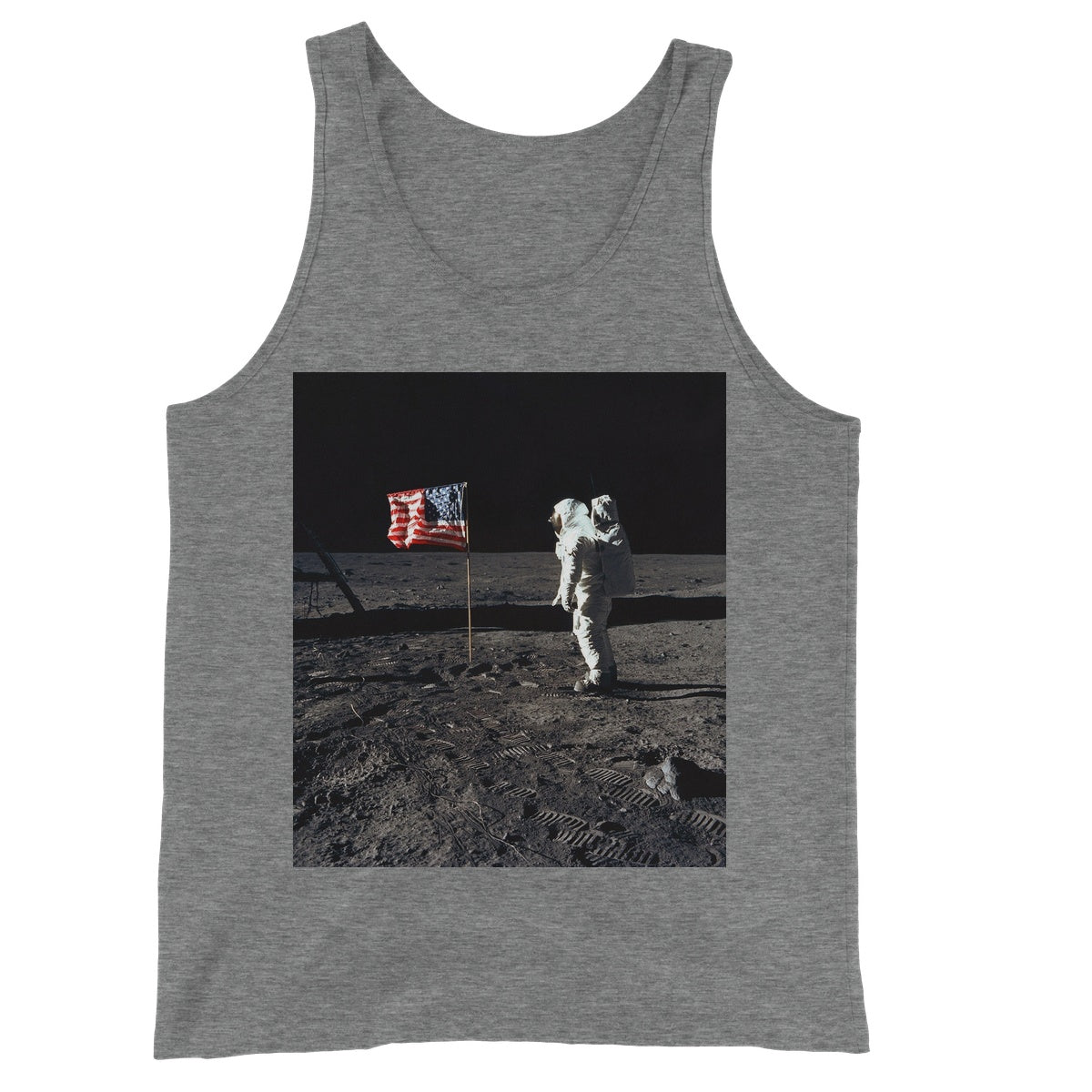 Apollo 11 Moonwalk Unisex Jersey Tank Top