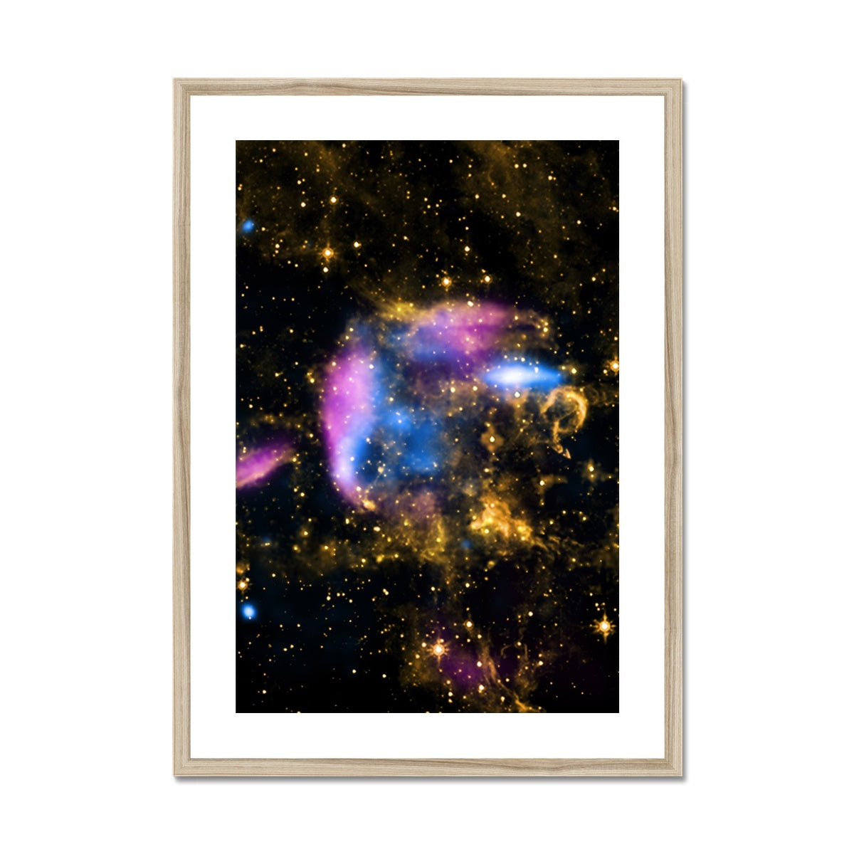 Supernova Debris Framed & Mounted Print