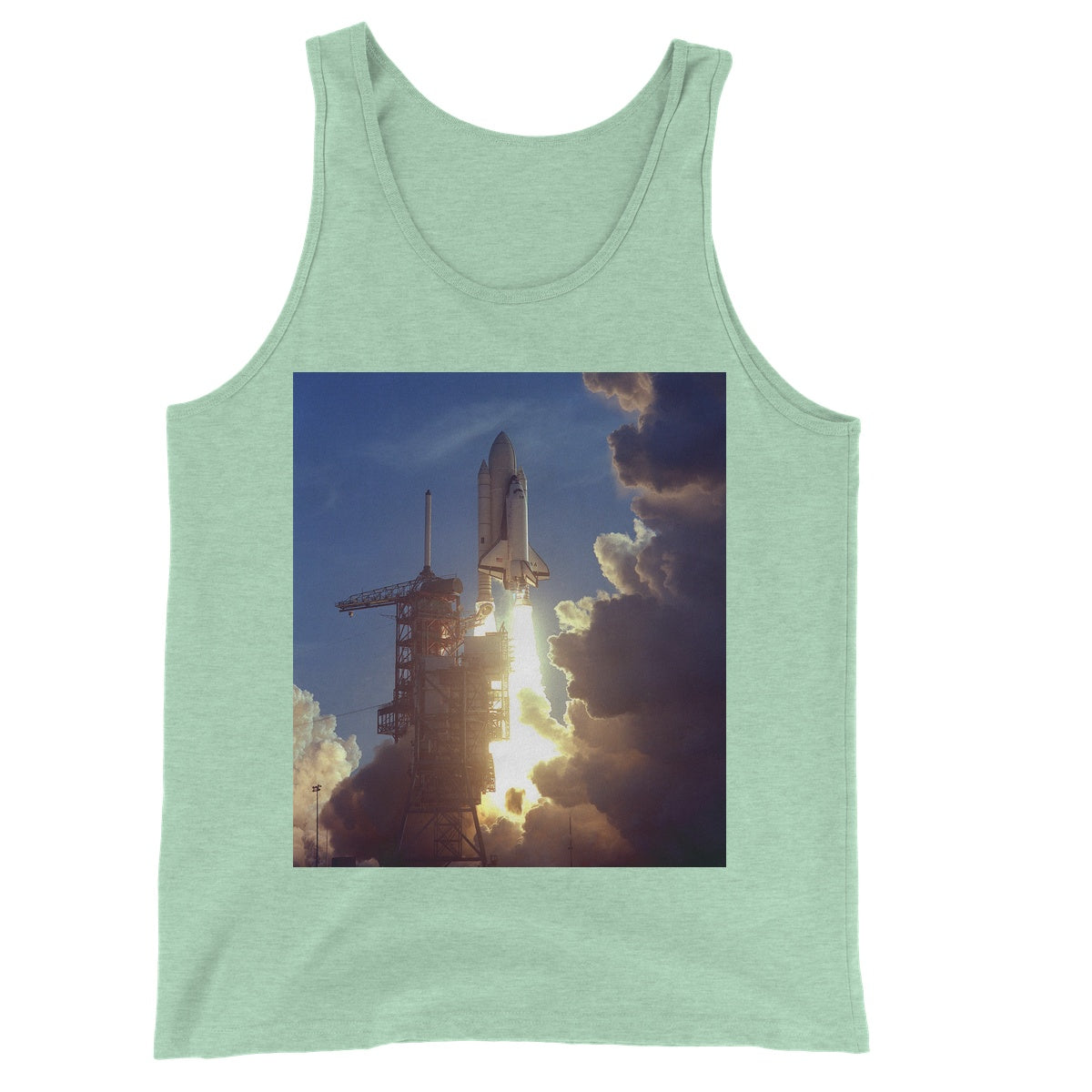 La camiseta sin mangas unisex de la NASA del lanzamiento de STS