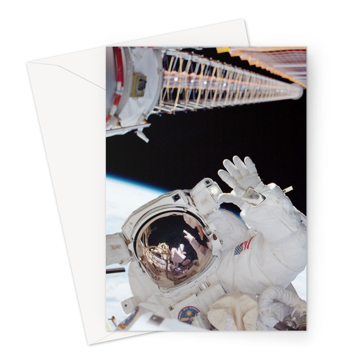 Space Walk Greeting Card