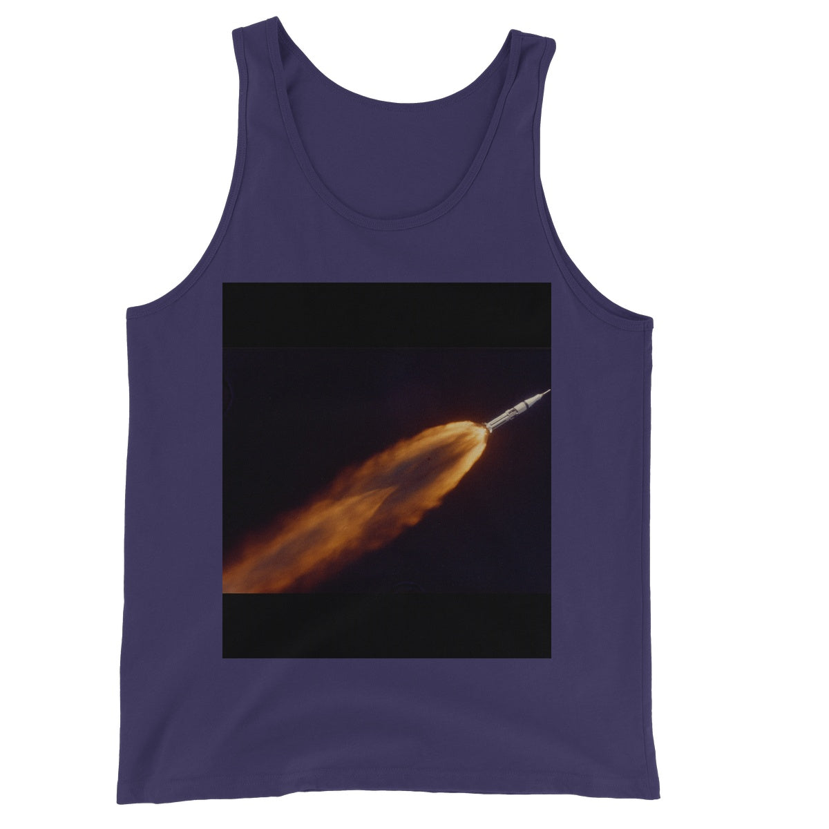 Apollo 7 photographed in flight by ALOTS (68-HC-641) Unisex Jersey Tank Top