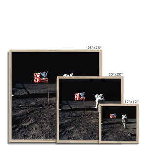 Apollo 11 Moonwalk Framed Print