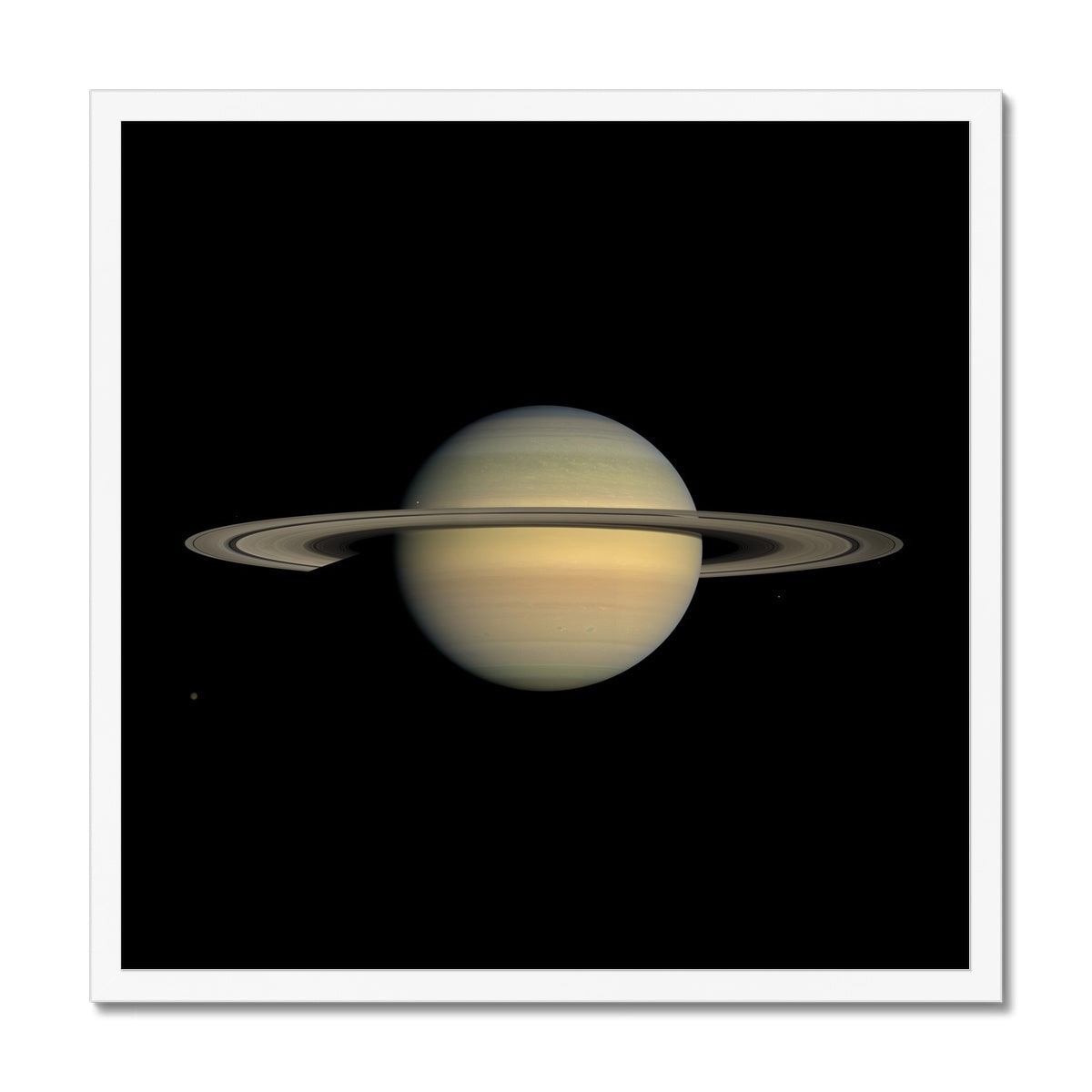 Saturn during Equinox Framed Print