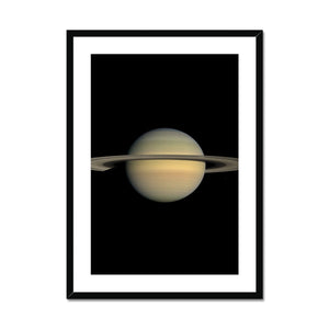 Saturn during Equinox Framed & Mounted Print