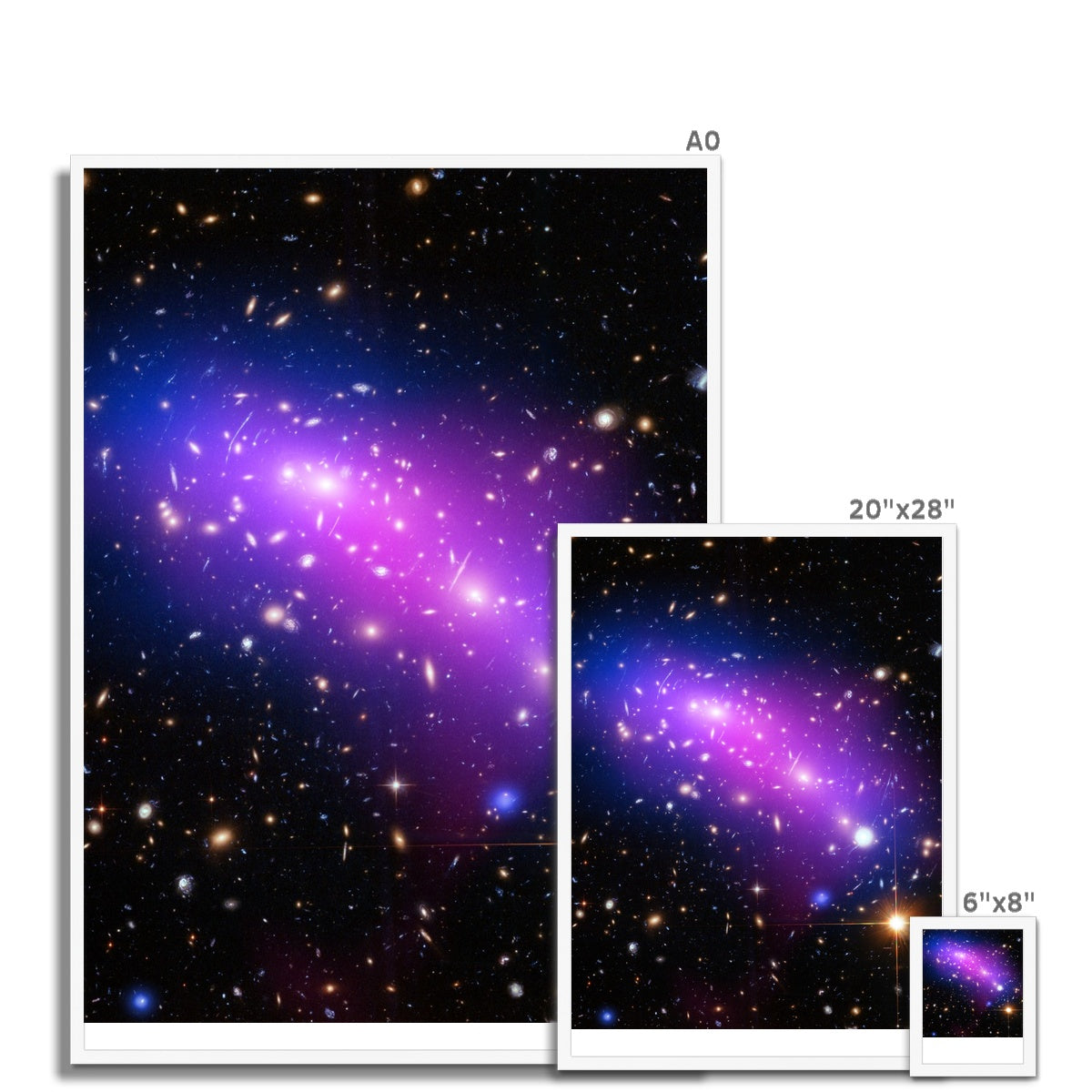 The Frontier Galaxy Cluster Framed Print