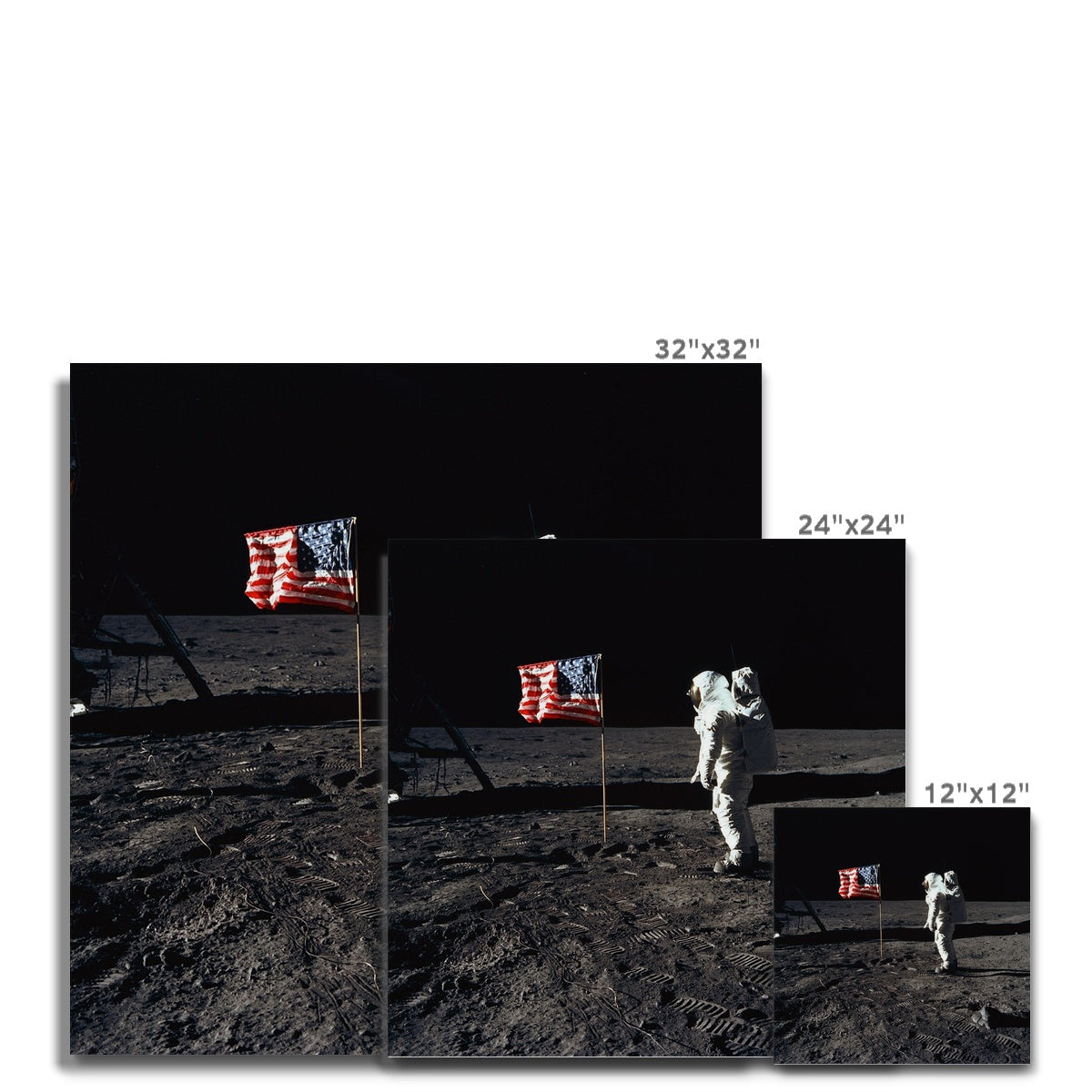 Apollo 11 Moonwalk Canvas