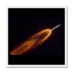 Apollo 7 photographed in flight by ALOTS (68-HC-641) Framed Print