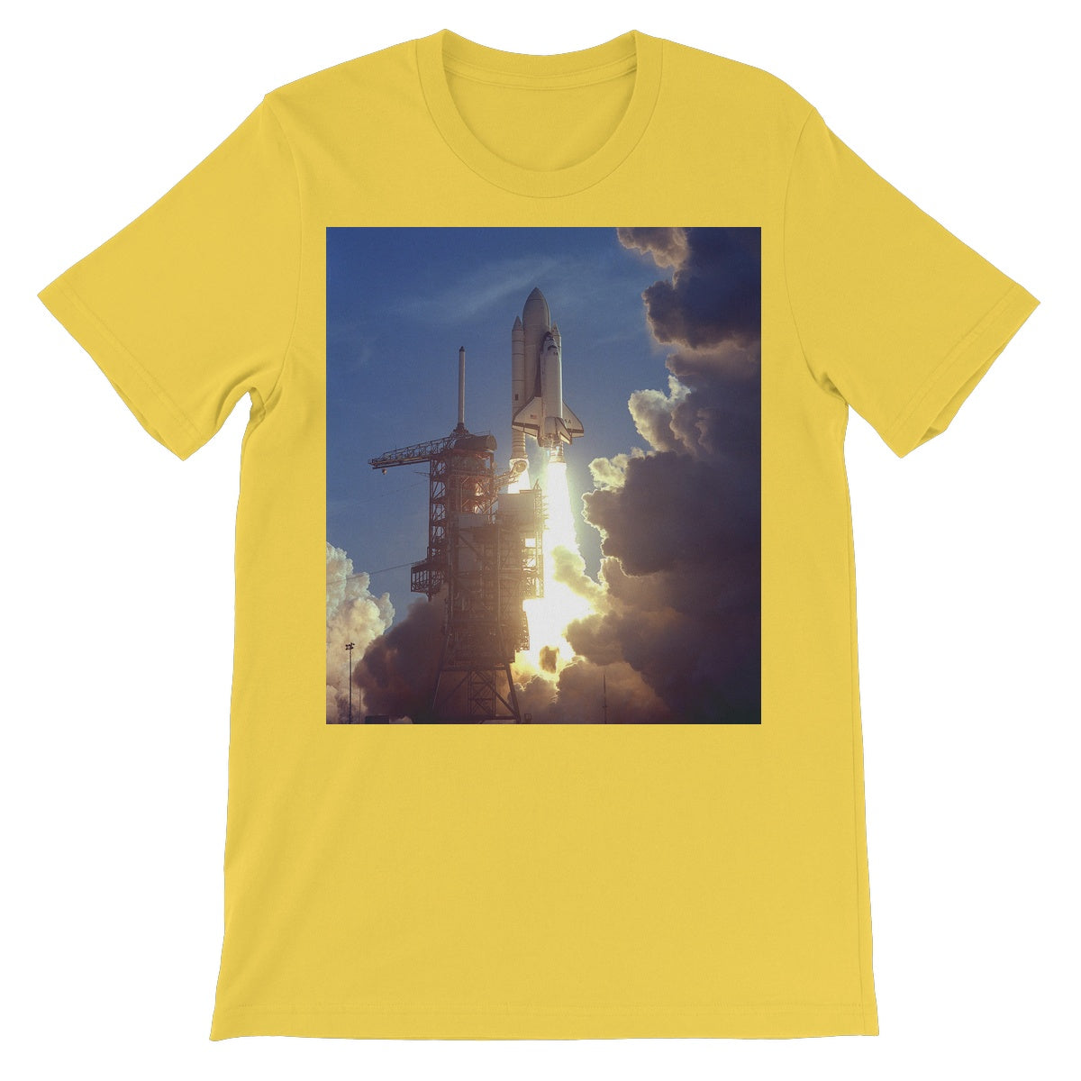 La camiseta de manga corta unisex de la NASA del lanzamiento de STS