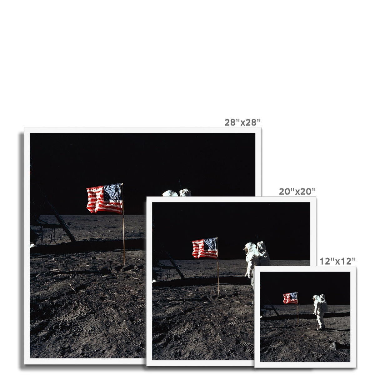 Apollo 11 Moonwalk Framed Print