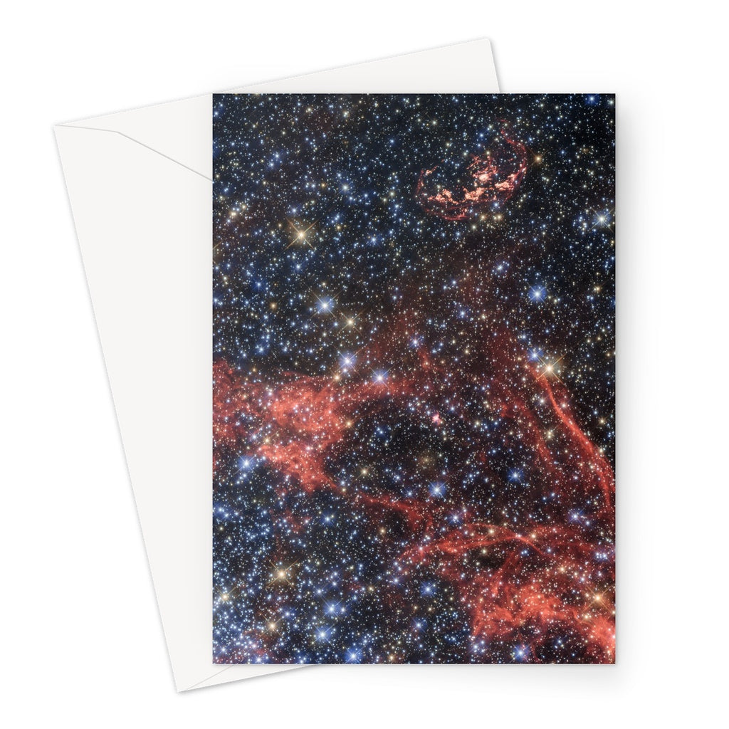 Tarjeta de felicitación de los restos de la supernova