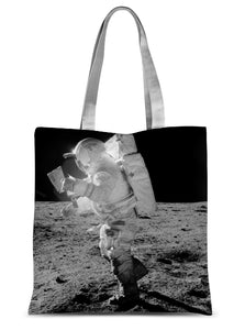 Moon Walk Sublimation Tote Bag