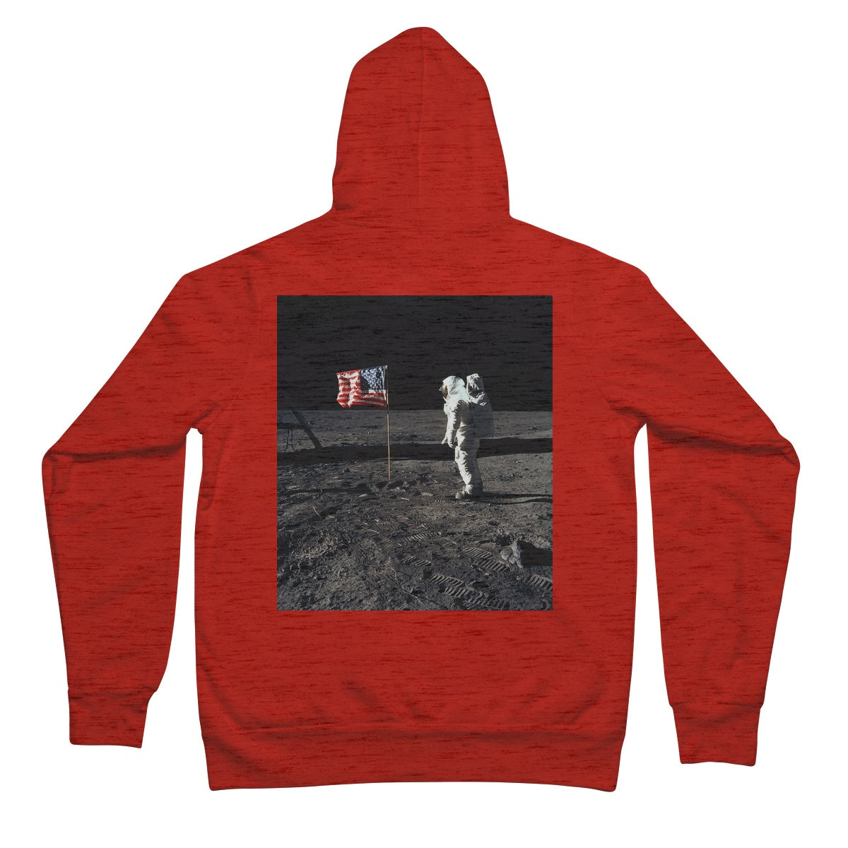 Apollo 11 Moonwalk unisex sudadera con capucha con cremallera completa