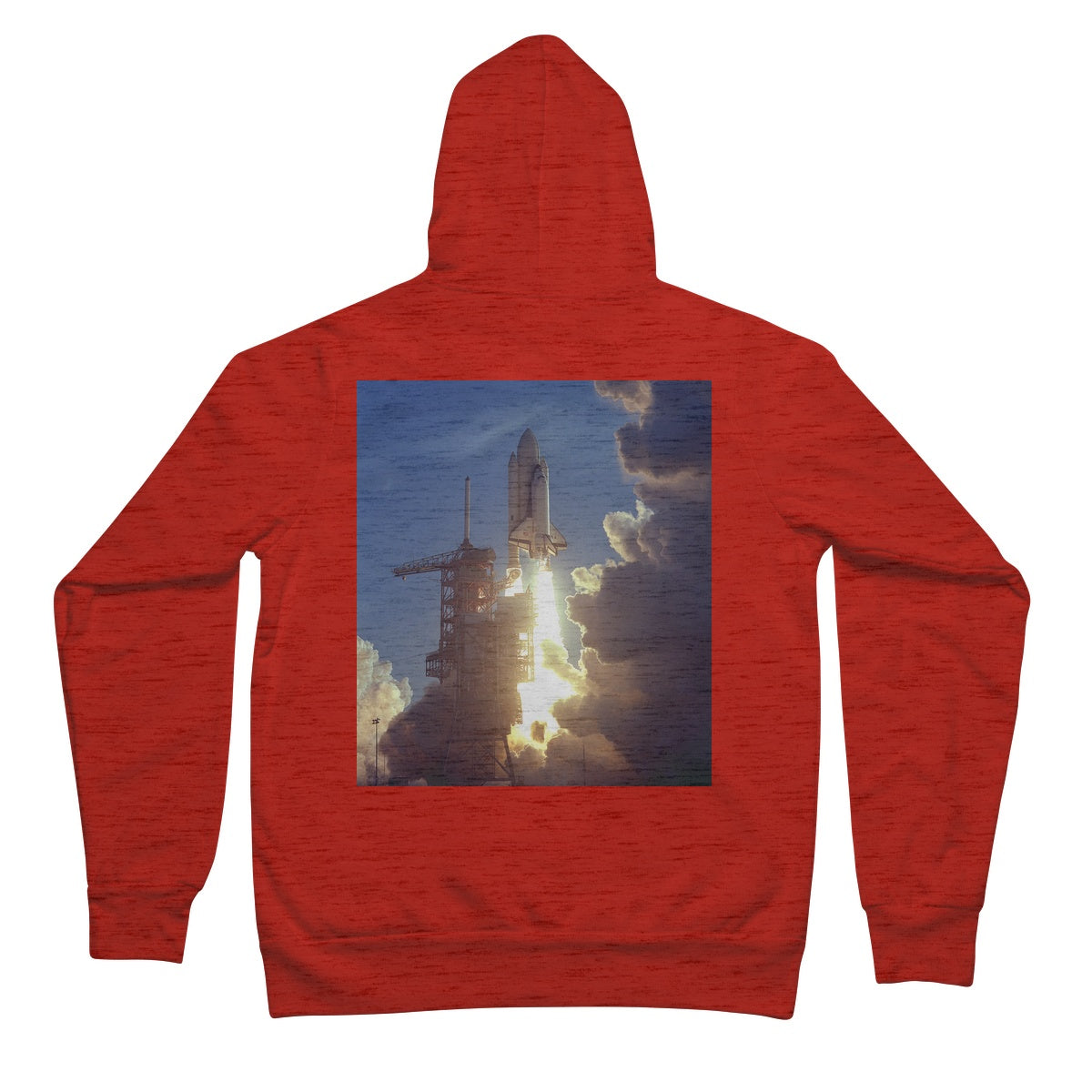 La sudadera con cremallera completa unisex de la NASA del lanzamiento de STS