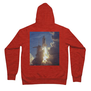 The STS Launch NASA Unisex Full Zip Hoodie