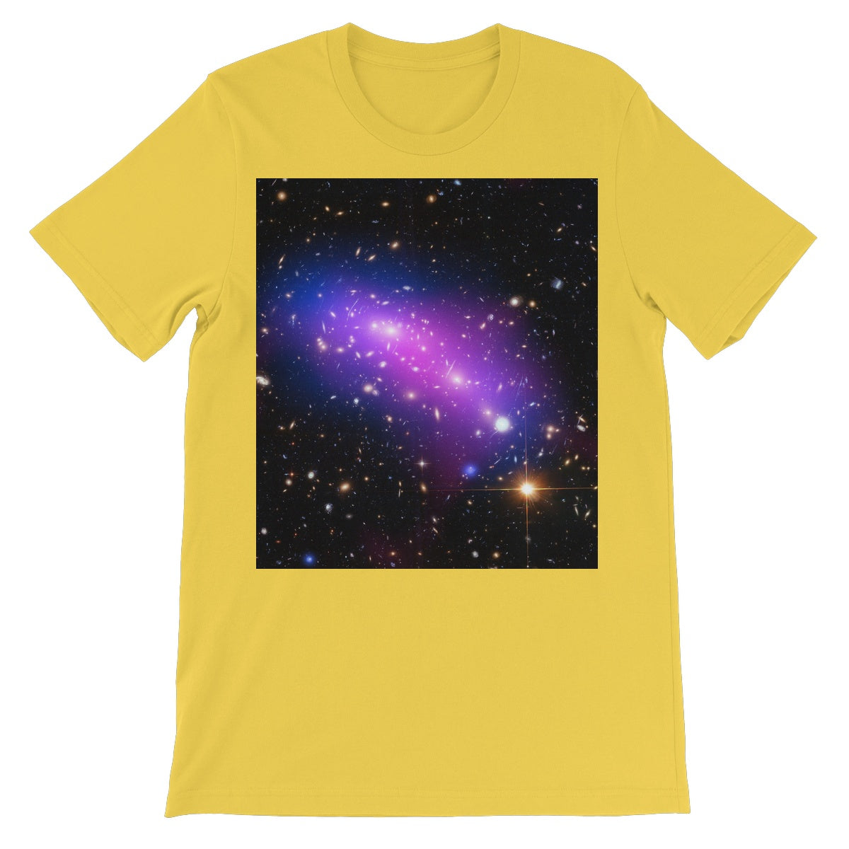 La frontera Galaxy Cluster Unisex camiseta de manga corta