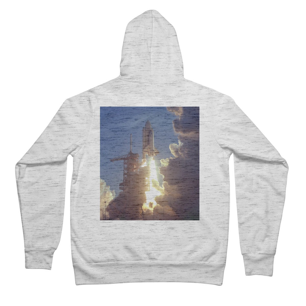 The STS Launch NASA Unisex Full Zip Hoodie