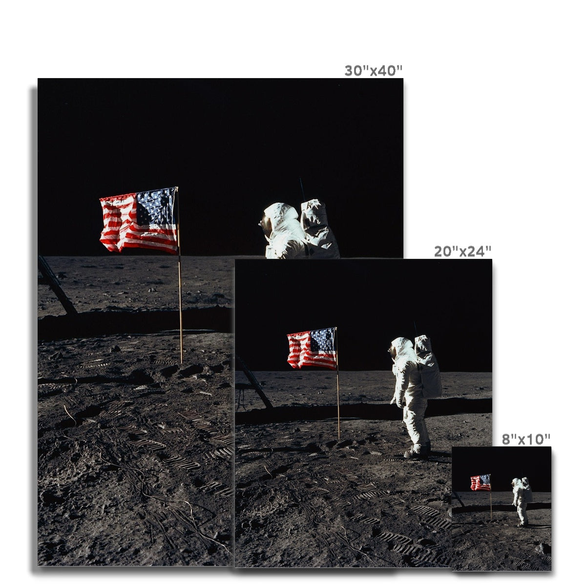 Apollo 11 Moonwalk Canvas