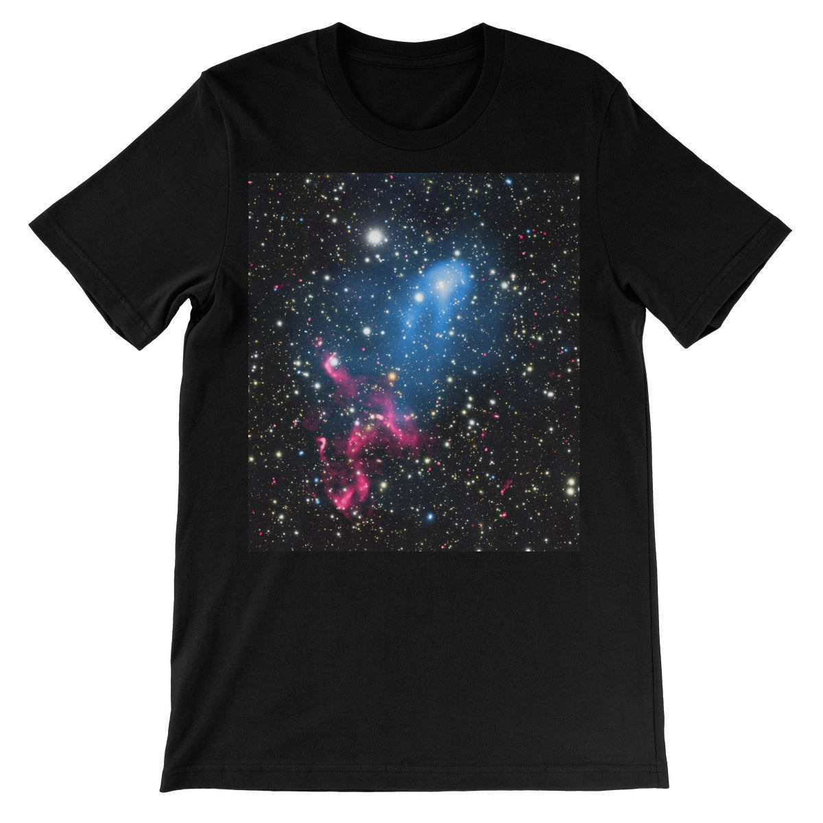 The Galaxy Collision Unisex Camiseta de manga corta