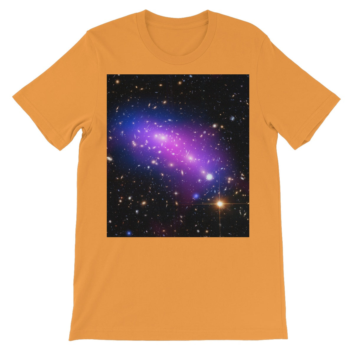 La frontera Galaxy Cluster Unisex camiseta de manga corta