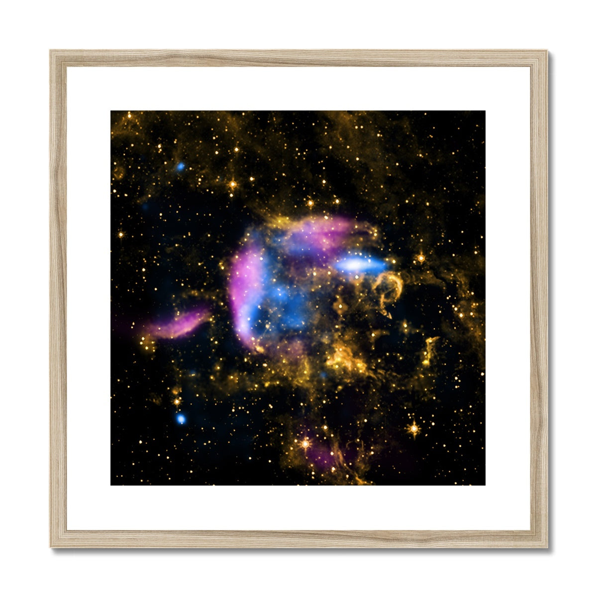 Supernova Debris Framed & Mounted Print