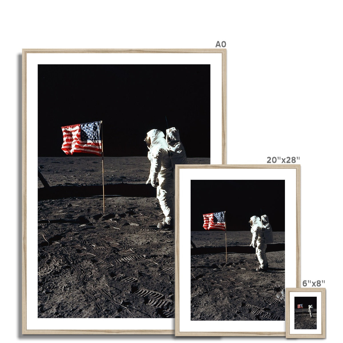 Apollo 11 Moonwalk Framed & Mounted Print