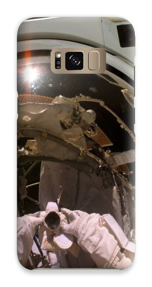 Astronaut Selfie in Orbit Phone Case