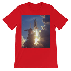 La camiseta de manga corta unisex de la NASA del lanzamiento de STS