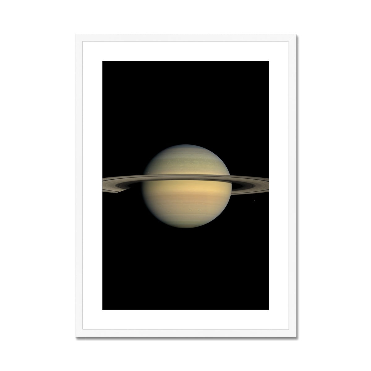 Saturn during Equinox Framed & Mounted Print