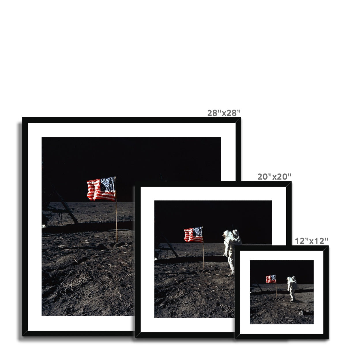 Apollo 11 Moonwalk Framed & Mounted Print