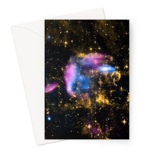 Supernova Debris Greeting Card