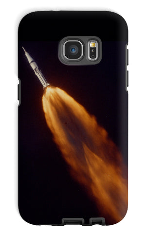 Apollo 7 photographed in flight by ALOTS (68-HC-641) Phone Case