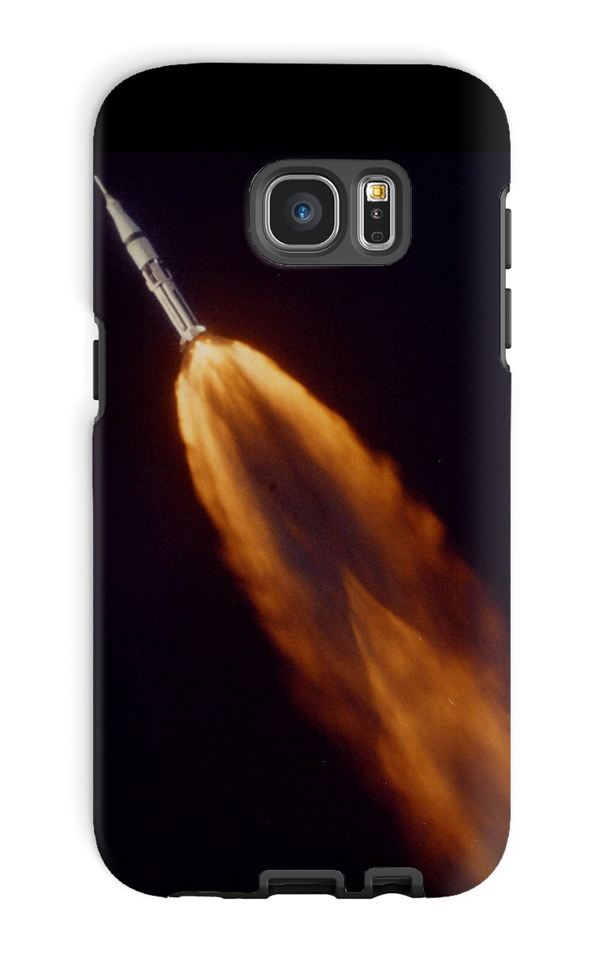 Apollo 7 photographed in flight by ALOTS (68-HC-641) Phone Case