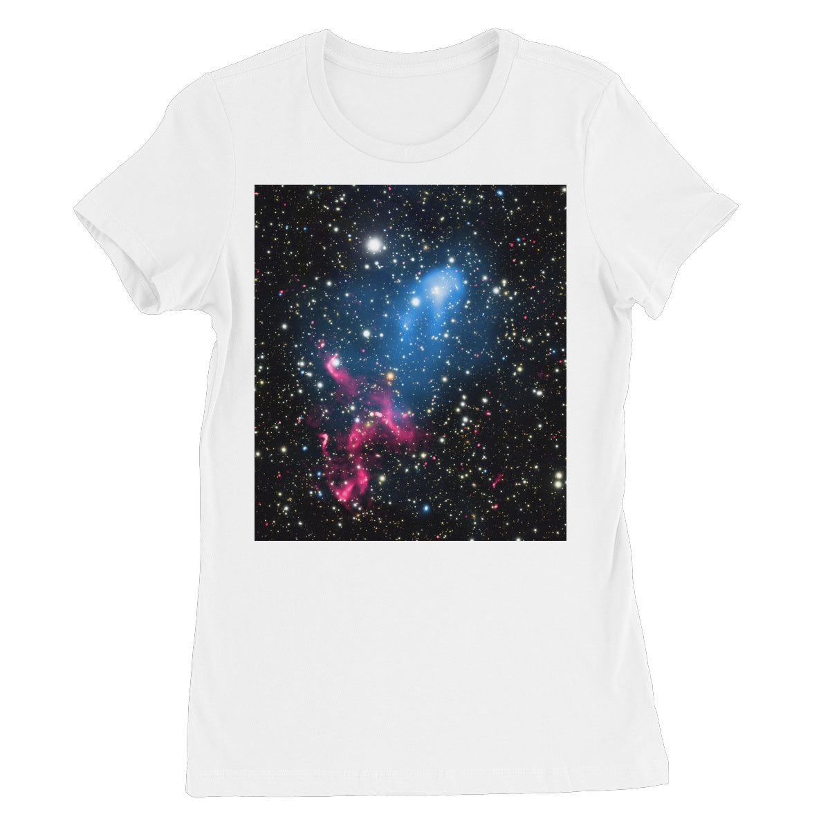 La camiseta favorita de las mujeres de la colisión de la galaxia