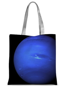 Neptune, Earth size comparison Sublimation Tote Bag