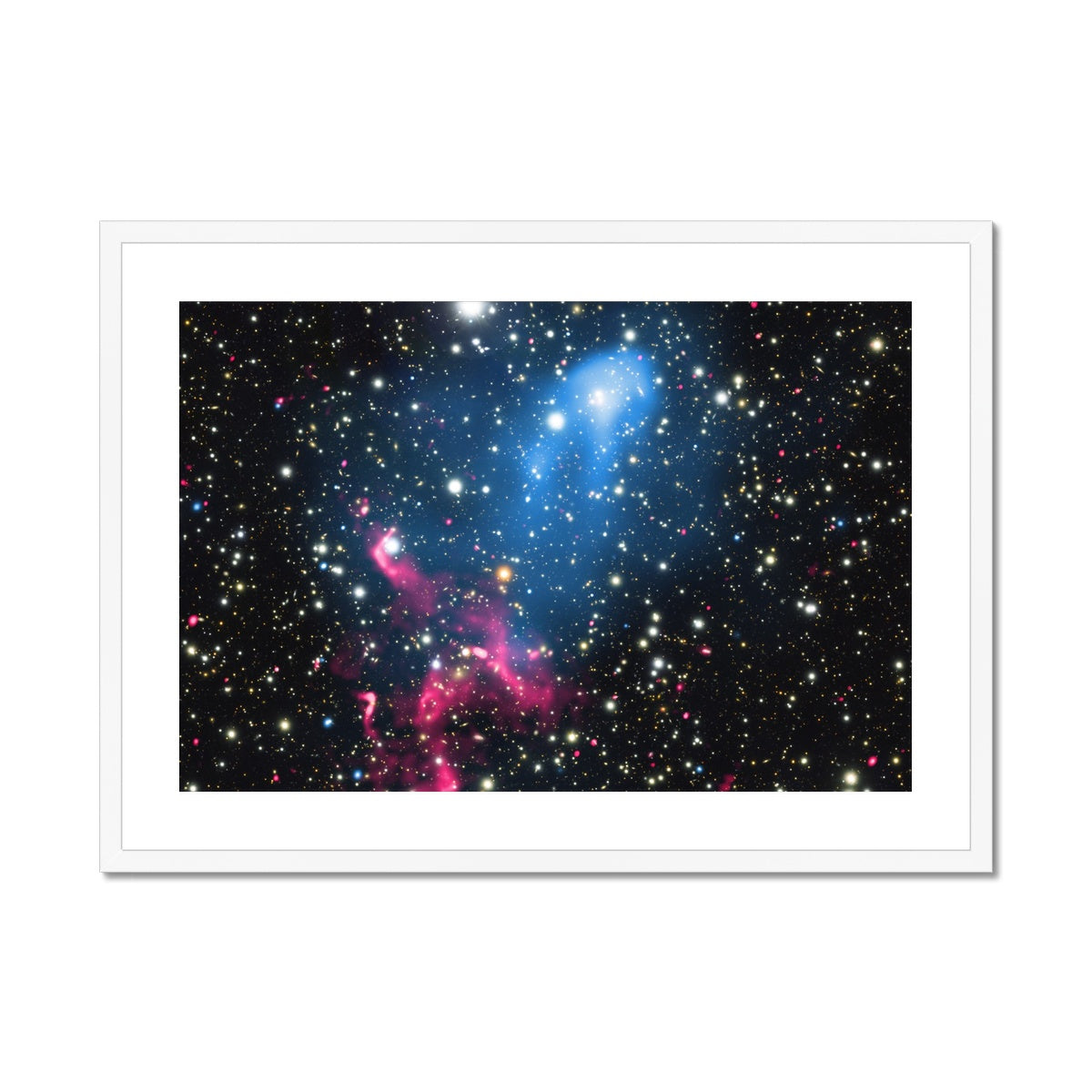 The Galaxy Collision Framed & Mounted Print