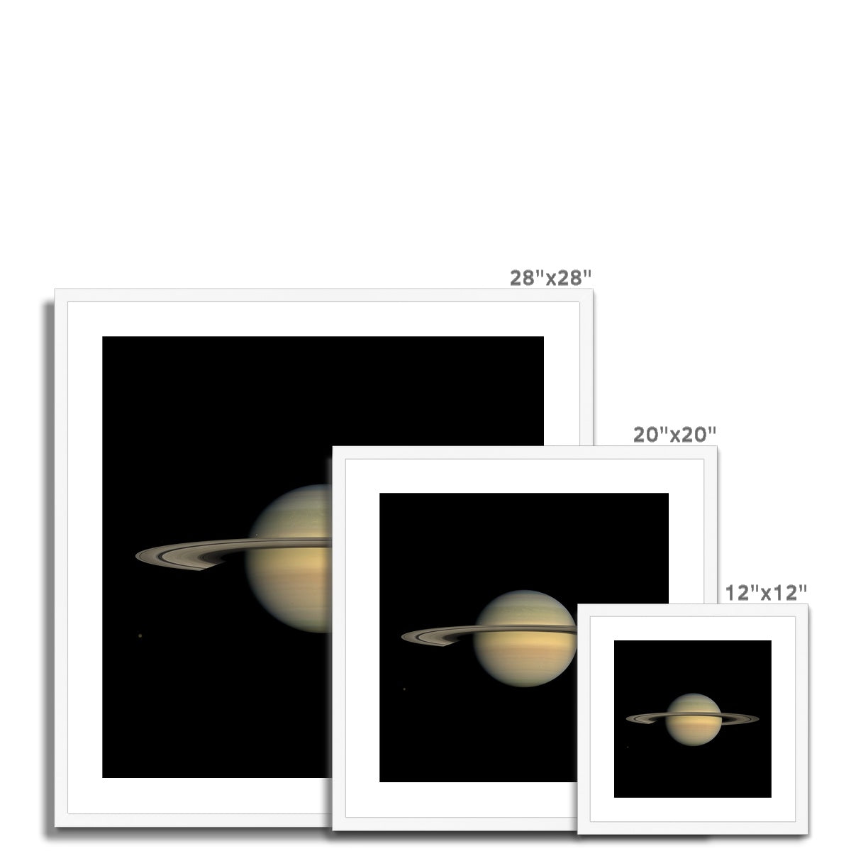 Saturn during Equinox Framed & Mounted Print