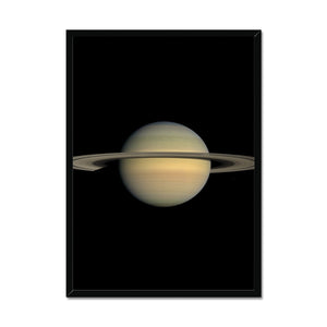 Saturn during Equinox Framed Print