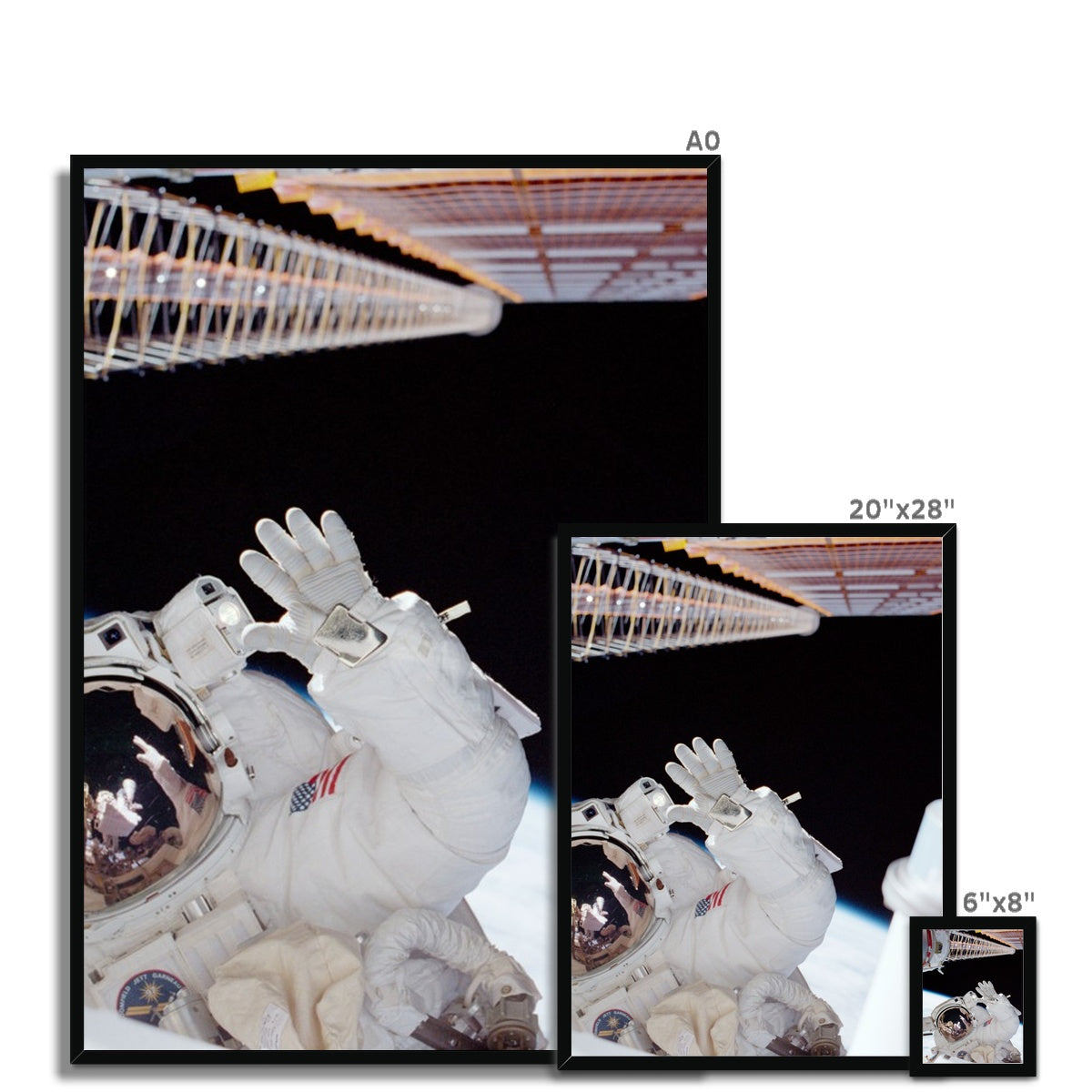 Space Walk Framed Print