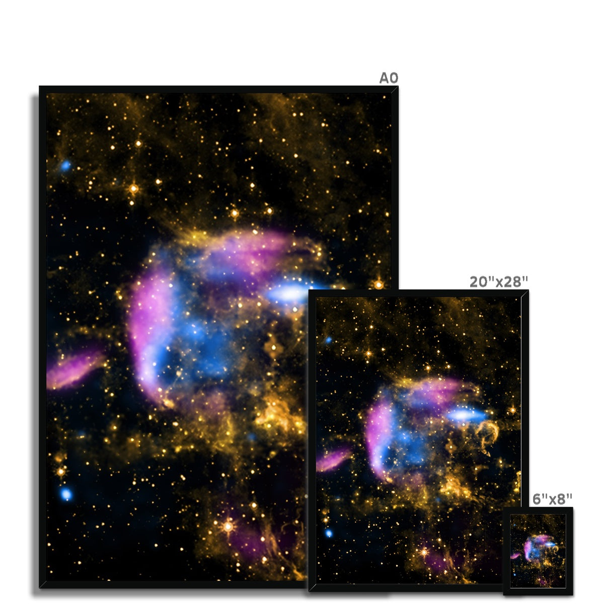 Supernova Debris Framed Print