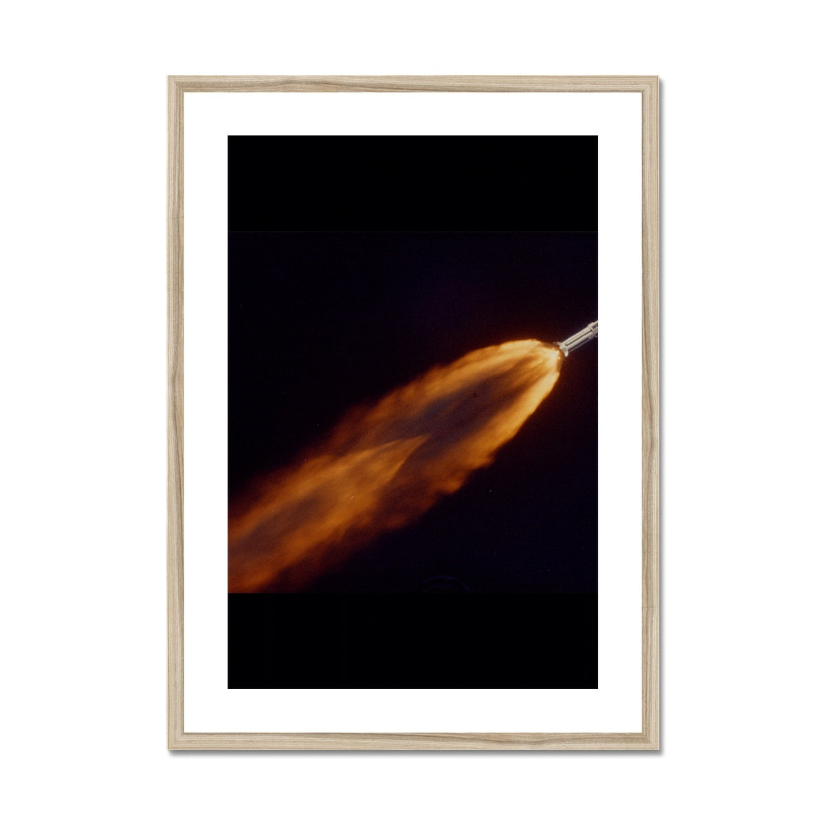 Apollo 7 photographed in flight by ALOTS (68-HC-641) Framed & Mounted Print