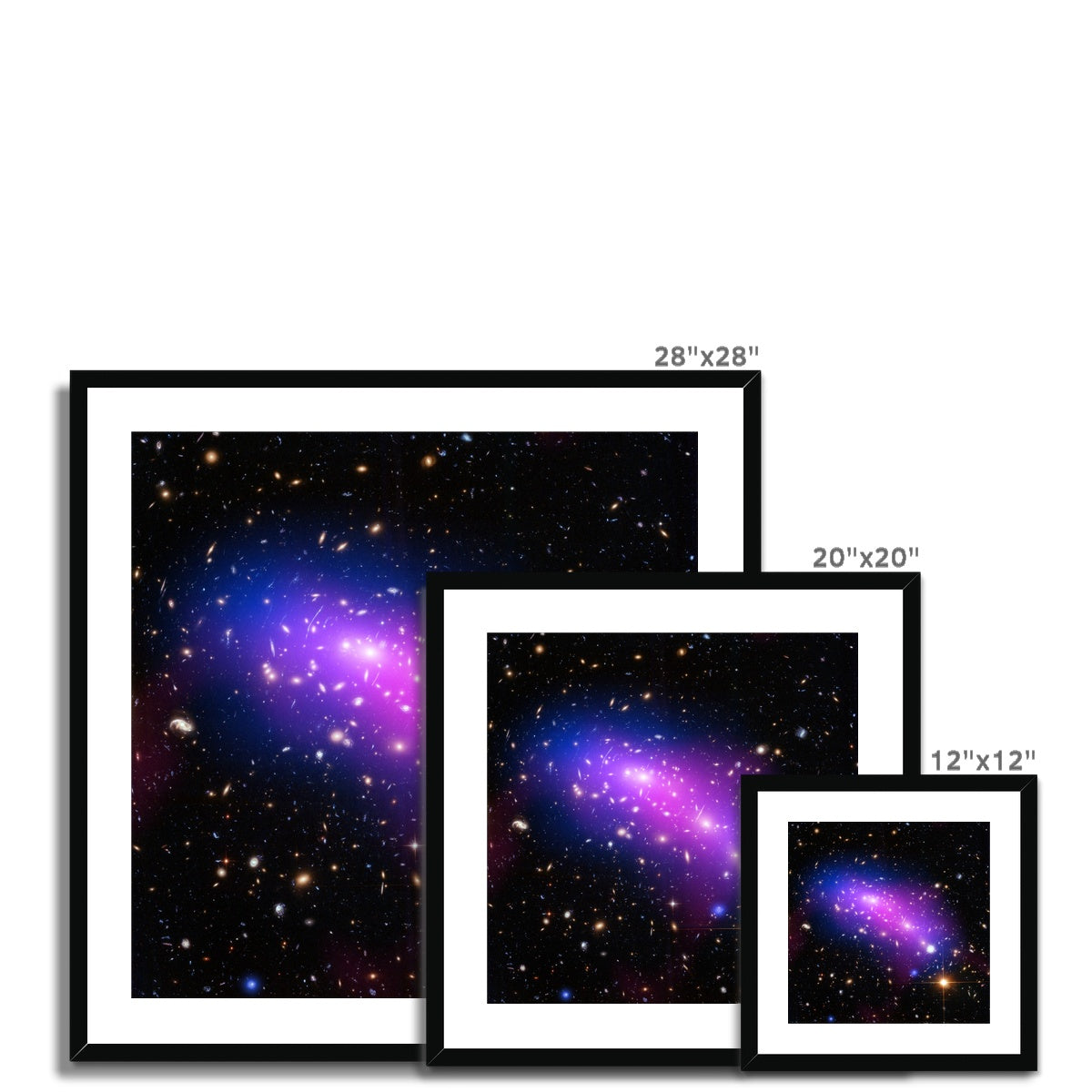 The Frontier Galaxy Cluster Framed & Mounted Print