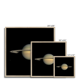 Saturn during Equinox Framed Print