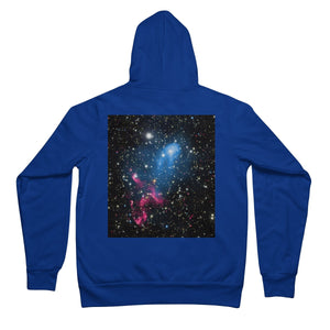 The Galaxy Collision Unisex Full Zip Hoodie