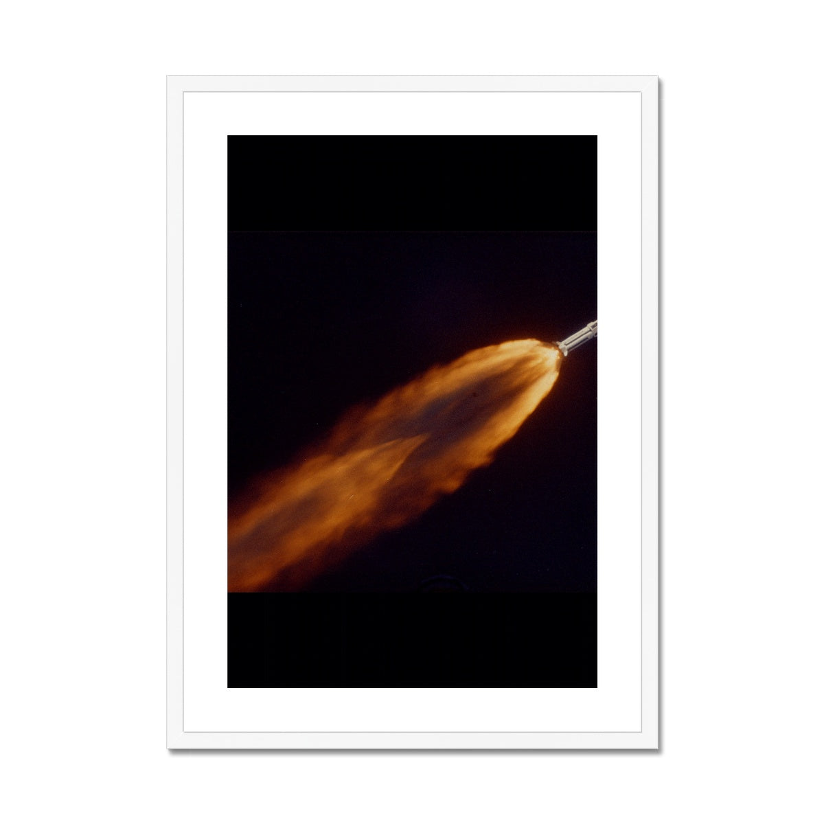 Apollo 7 photographed in flight by ALOTS (68-HC-641) Framed & Mounted Print