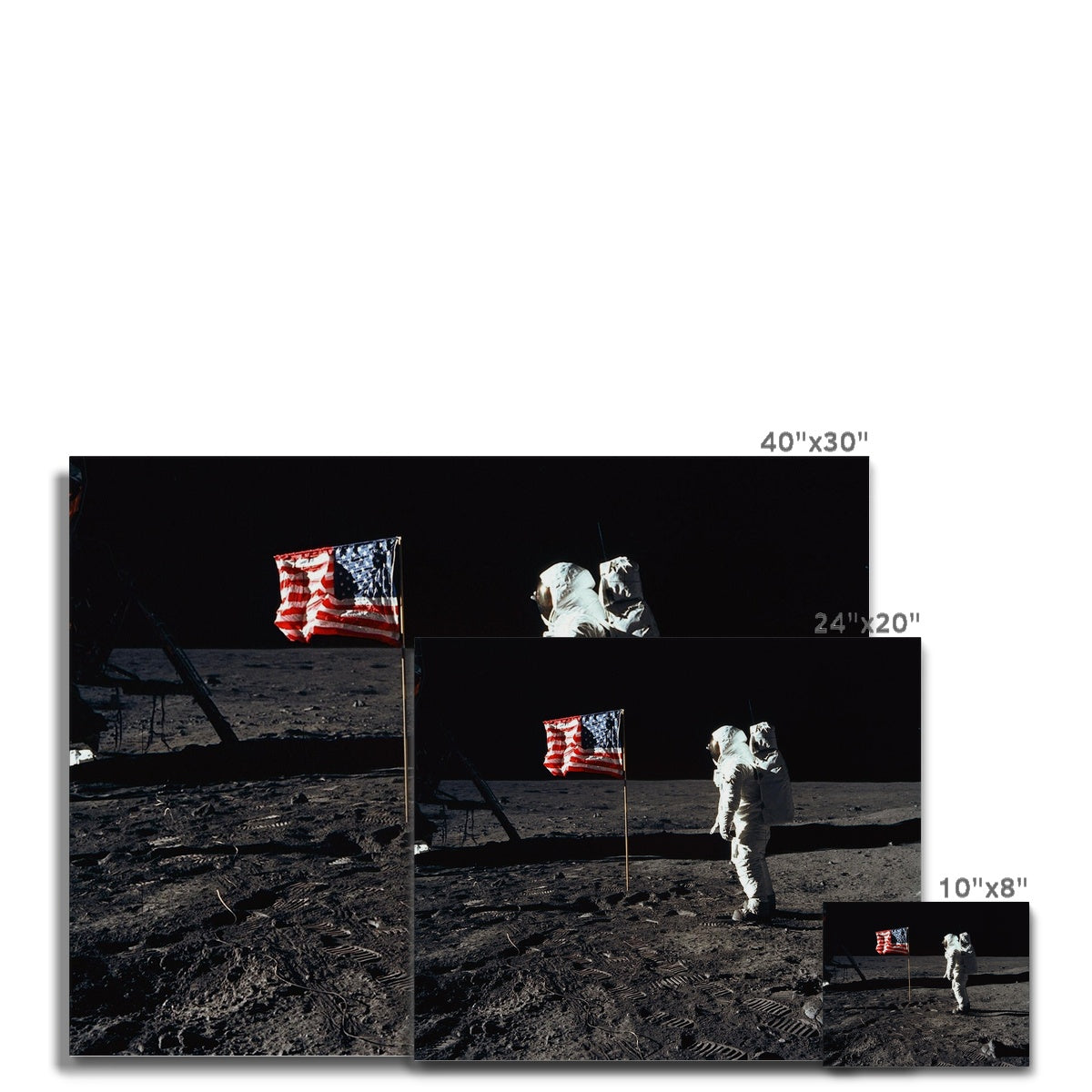 Apollo 11 Moonwalk Canvas